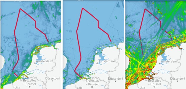 scheepsvaartintensiteit 3 kaartjes